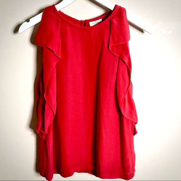 Kate Spade Ruffle Sleeveless Blouse - Picture 5 of 11